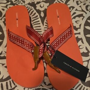 Tommy Hilfiger Women's Sandals with Orange and Red Accents